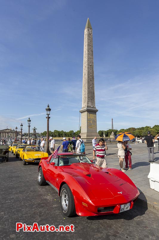 Traversee De Paris Estivale, Chevrolet Corvette Place de la Concorde